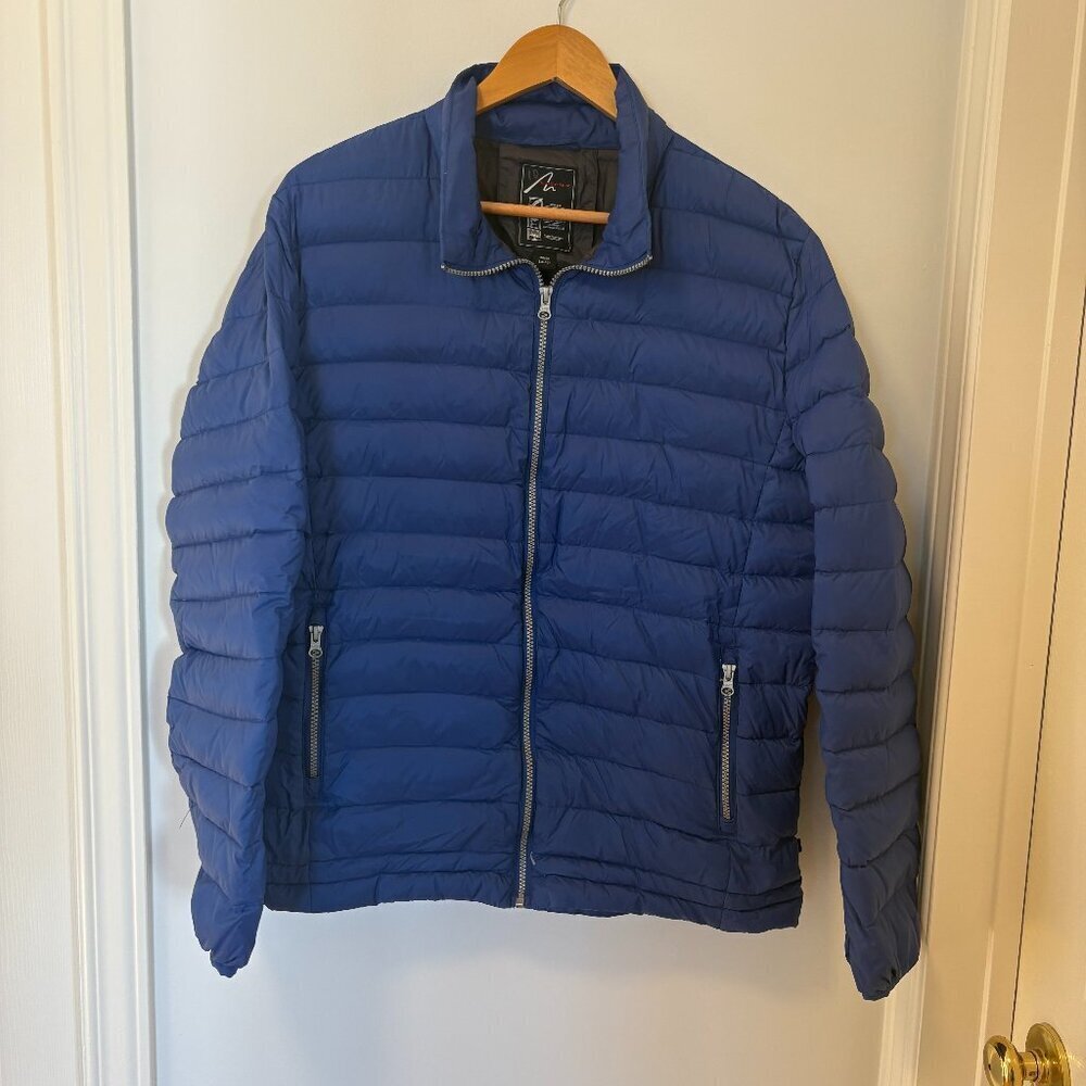 Men's Blue Puffer Jacket